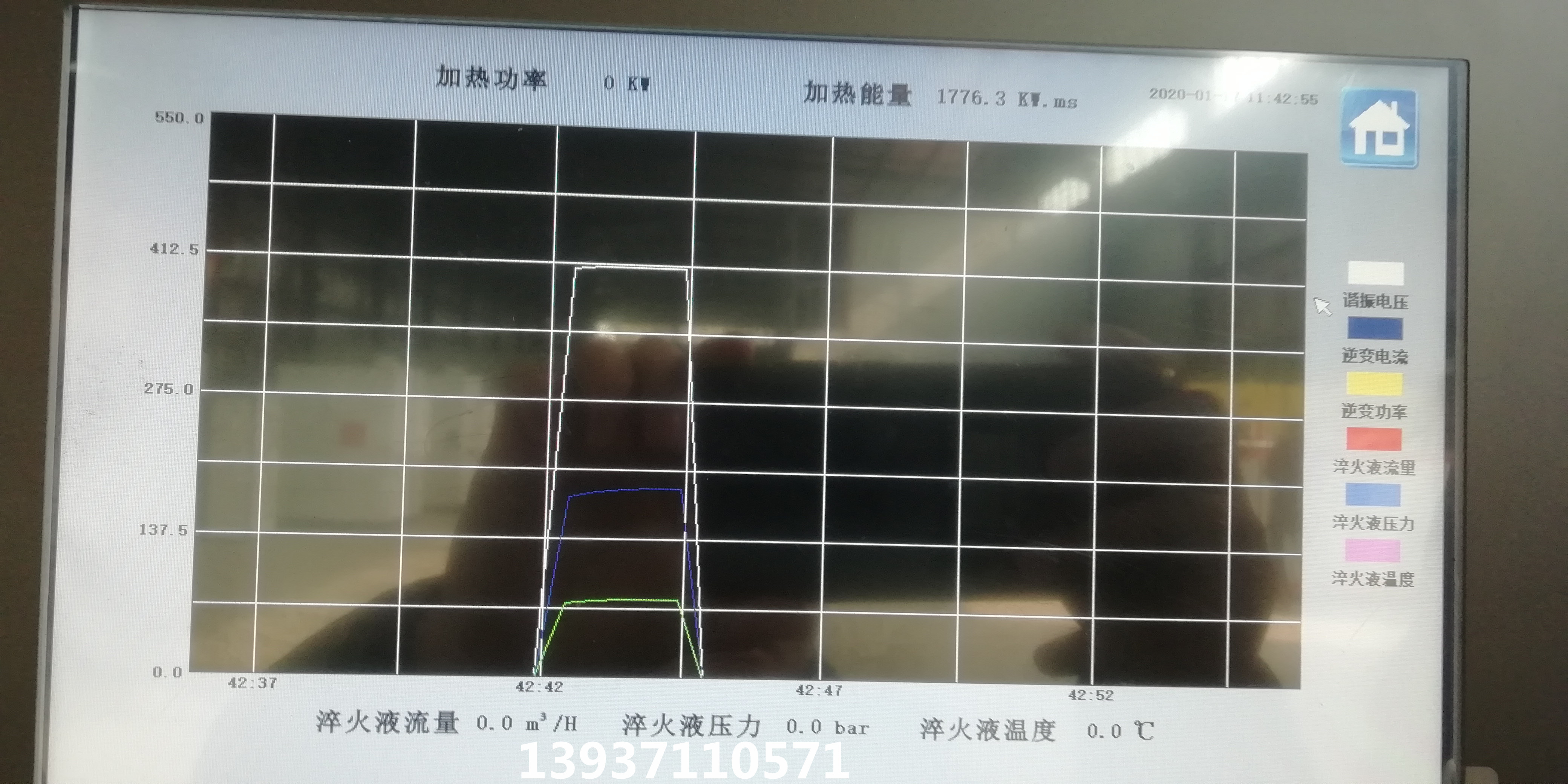 加熱參數(shù)曲線界面