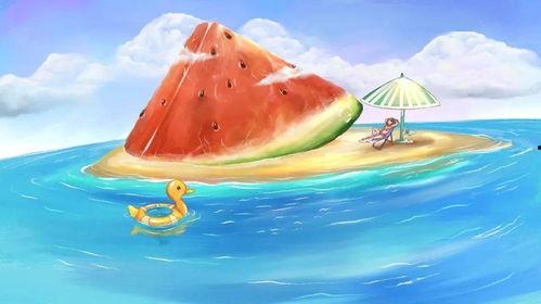 吃瓜群众彩铅画,趣味横生